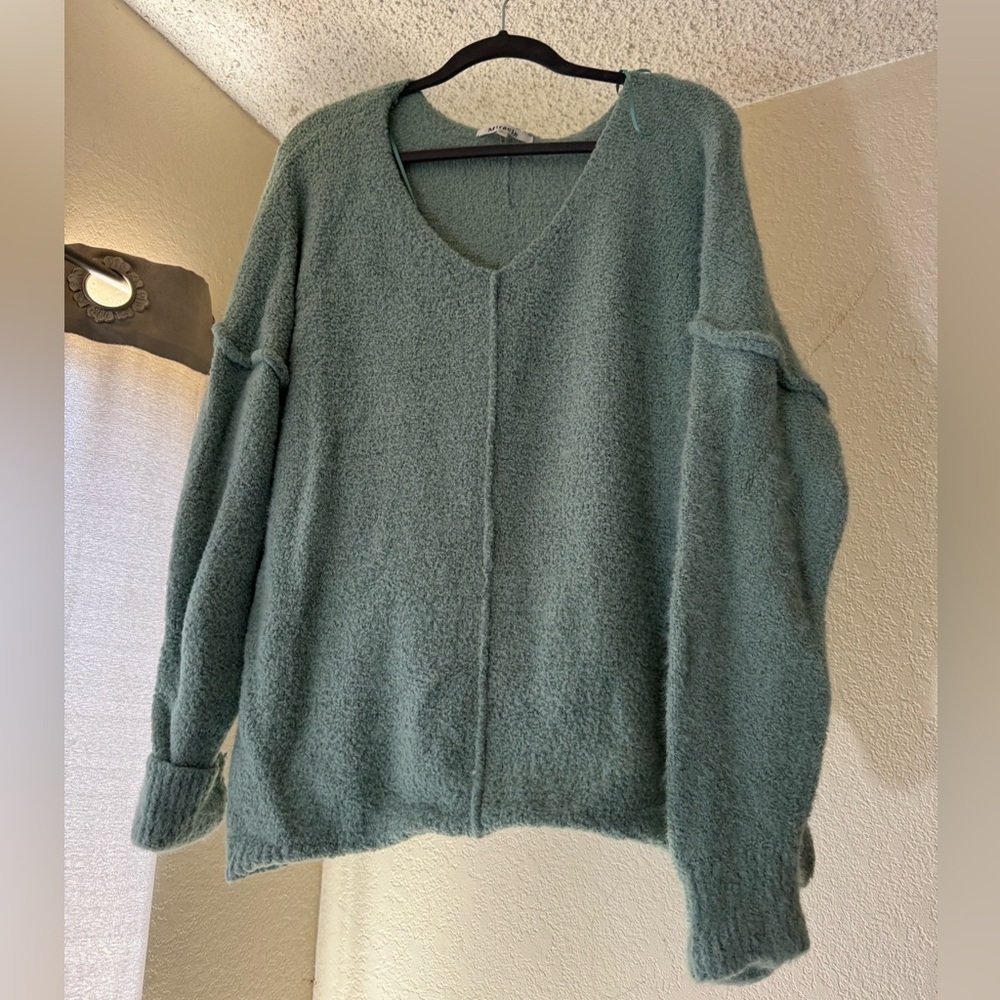 Teal Long Sleeve Blouse